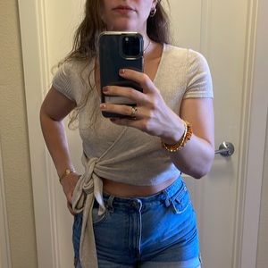 Urban Outfitters Rayon Wrap Top